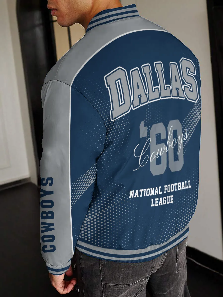 Dallas Cowboys National Football League Varsity Jacket For Women And Men - Image 2