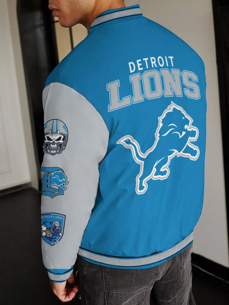 Detroit Lions Team National Football League Varsity Jacket - Image 2
