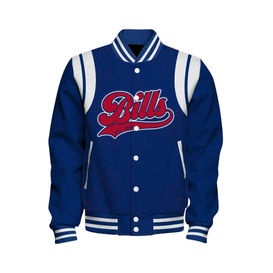 Buffalo Bills Athletic Legacy Baseball Jacket For Sport Fan - Image 2