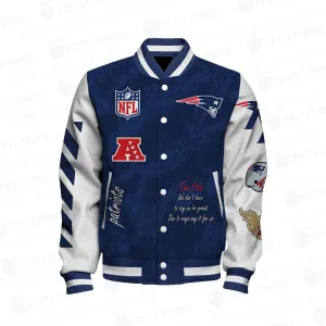 New England Patriots National Football Conference Baseball Jacket For Fans - Image 2