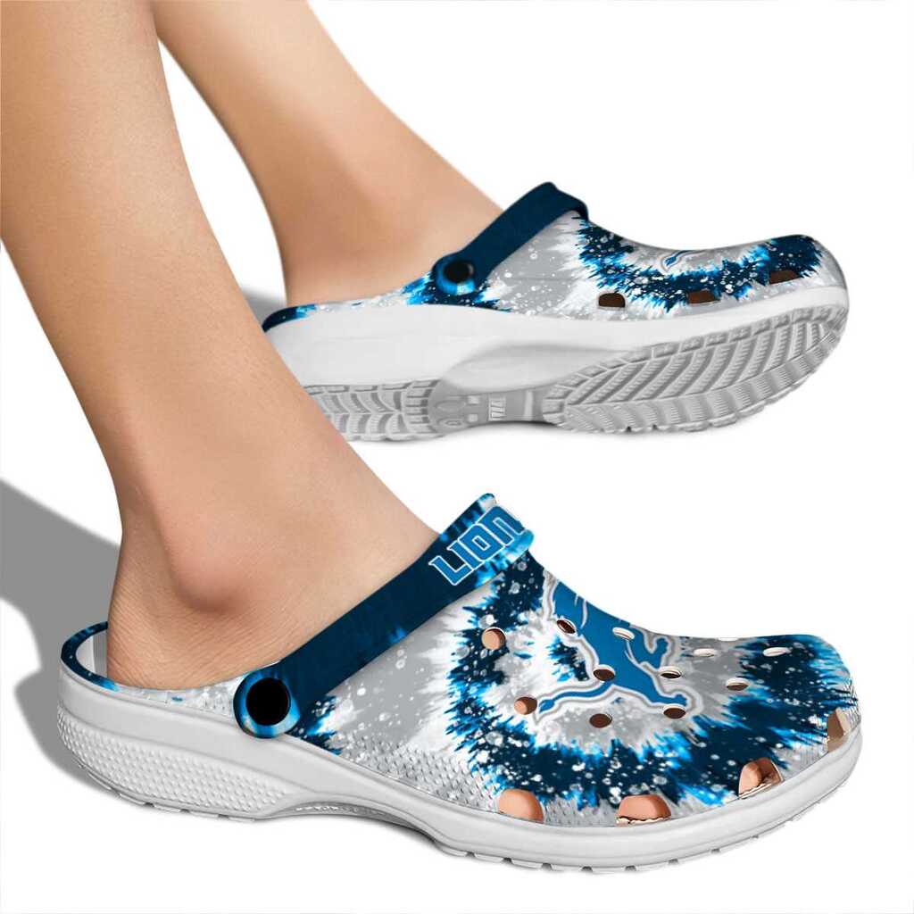 Detroit Lions Radiant Burst Effect Crocs Shoes For Men And Women - Image 2