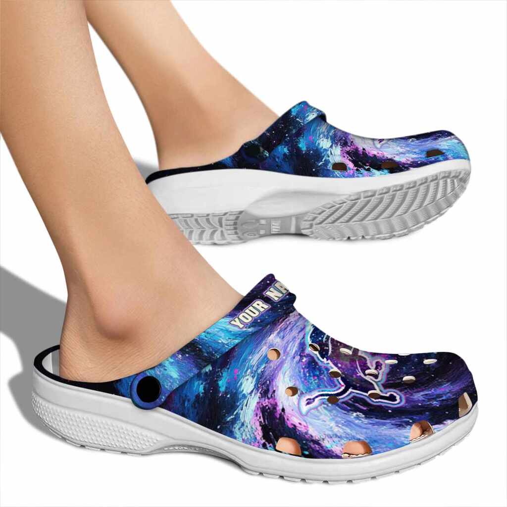 Detroit Lions Galaxy Swirl Crocs Shoes For Men And Women - Image 2