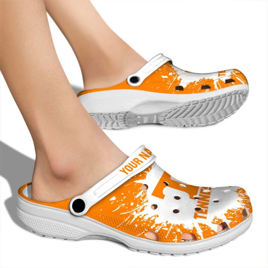 Personalized Tennessee Volunteers Splash Art Crocs Shoes For Men And Women - Image 2