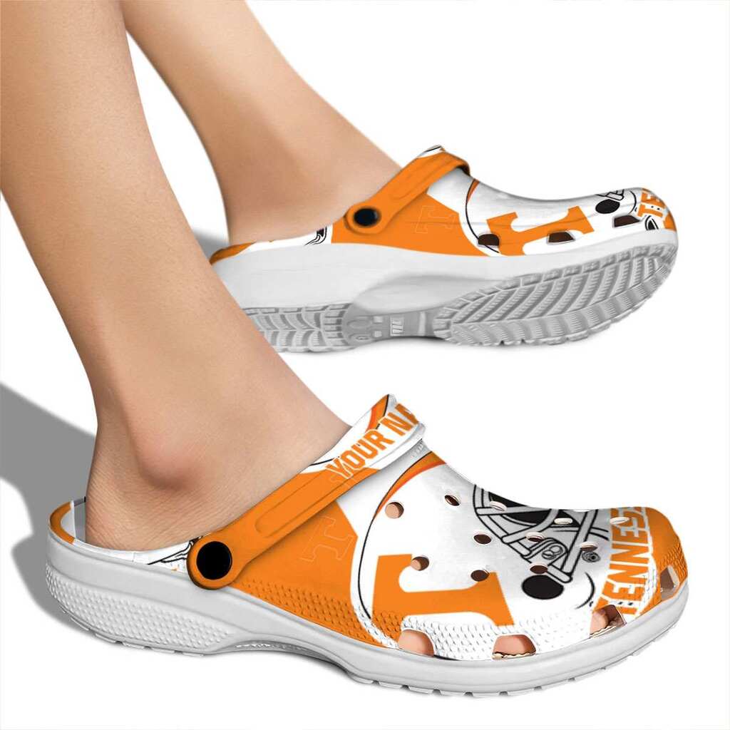 Customized Tennessee Volunteers Football Helmet Crocs Shoes For Men And Women - Image 2