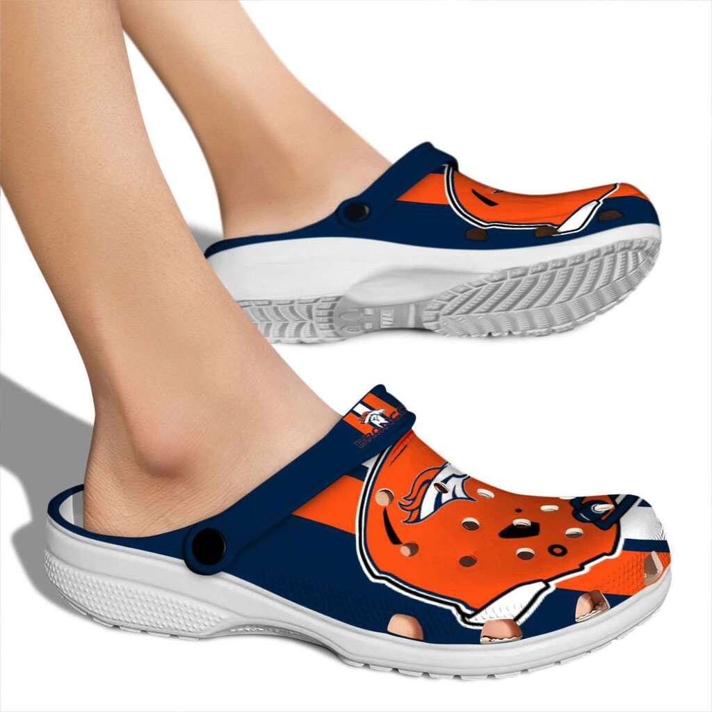 Denver Broncos Helmet Stripes Crocs Shoes For Men And Women - Image 2