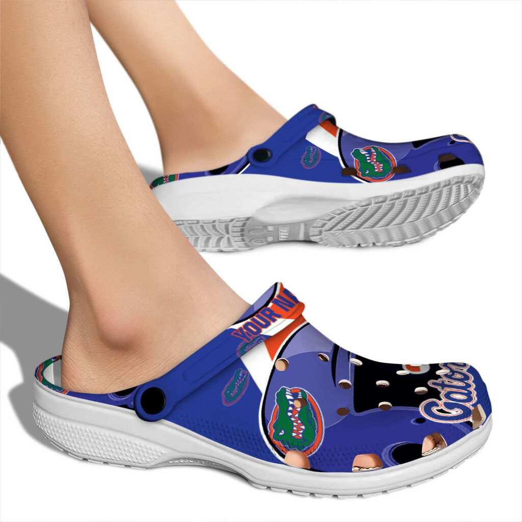 Custom Florida Gators Baseball Helmet Crocs Shoes For Men And Women - Image 2