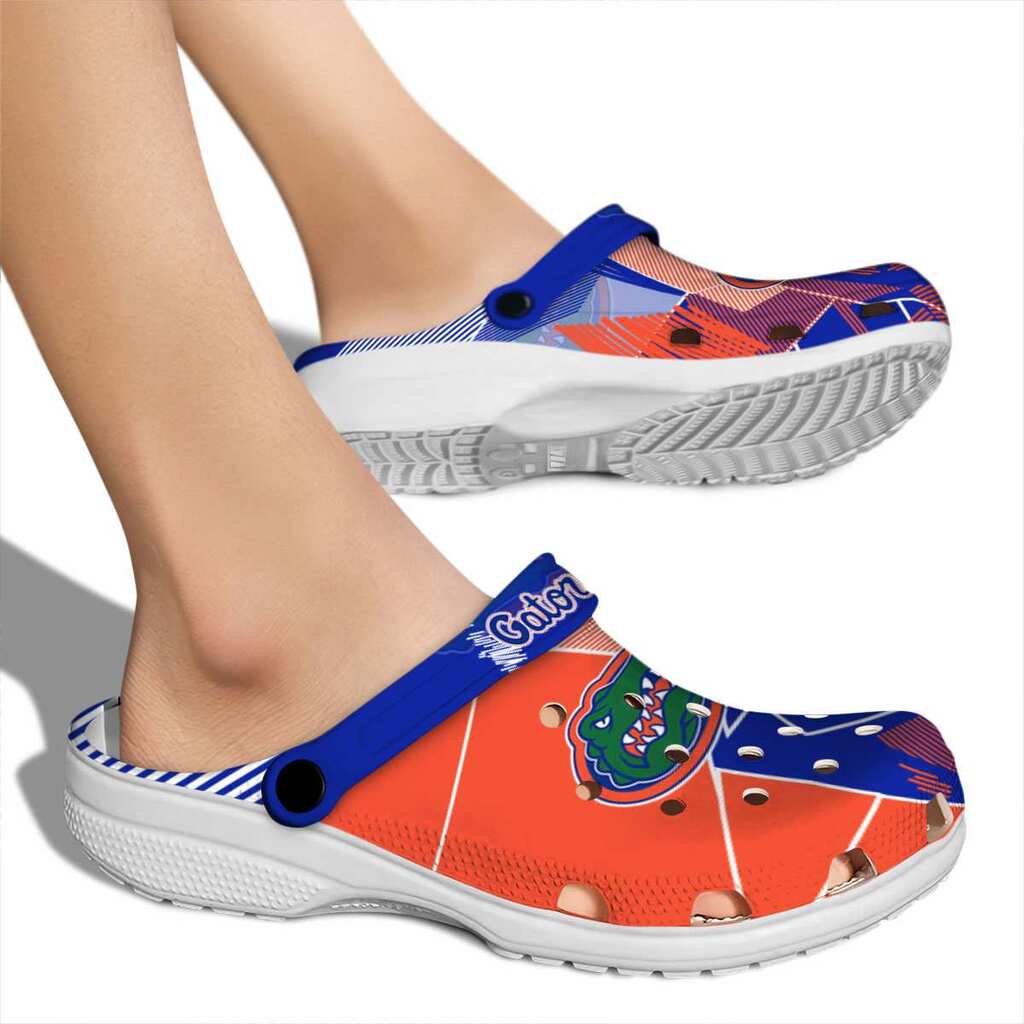 Florida Gators Geometric Background Crocs Shoes For Men And Women - Image 2