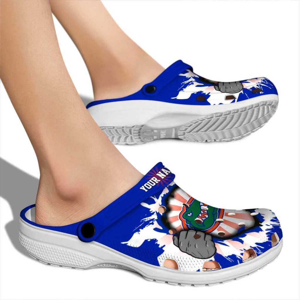 Customized Florida Gators Gripping Hand Crocs Shoes For Men And Women - Image 2