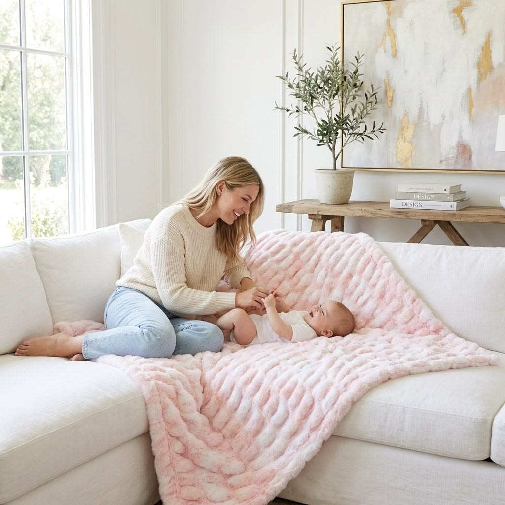 Luxury Textured Throw Blankets