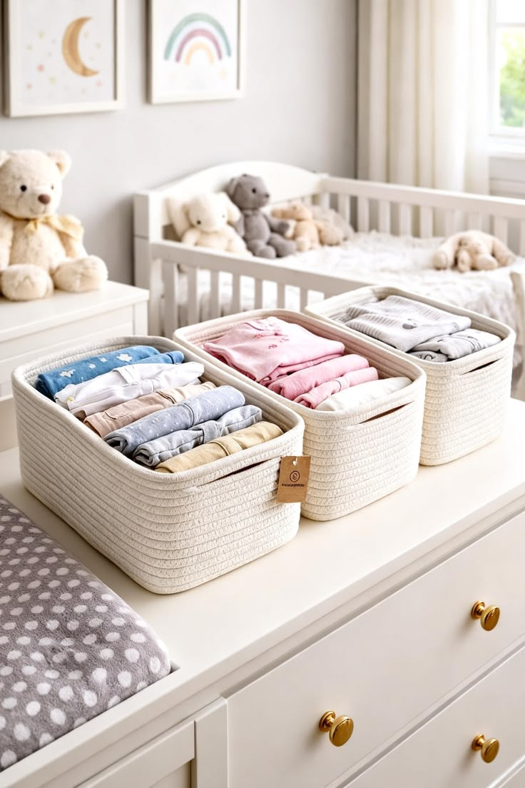 Minimalist Nursery Storage Bins