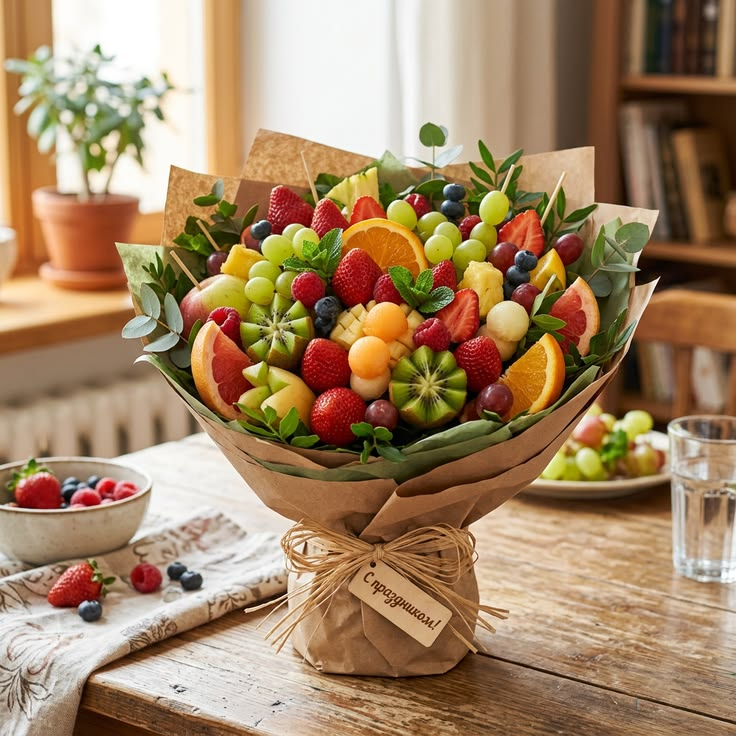 4th Wedding Anniversary: Flower & Fruit Gifts