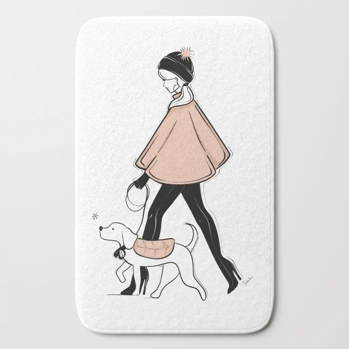 "Winter Walk" Bath Mat