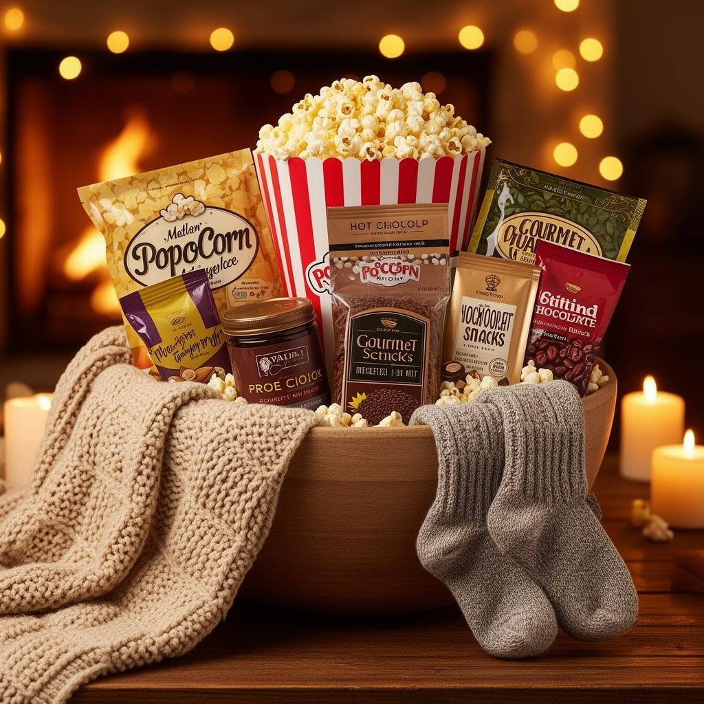 Movie Night In The Basket