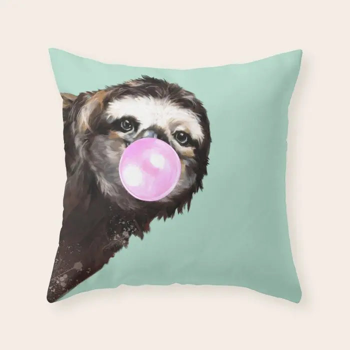 Custom Embroidered "Reserved for the Dog" Pillow