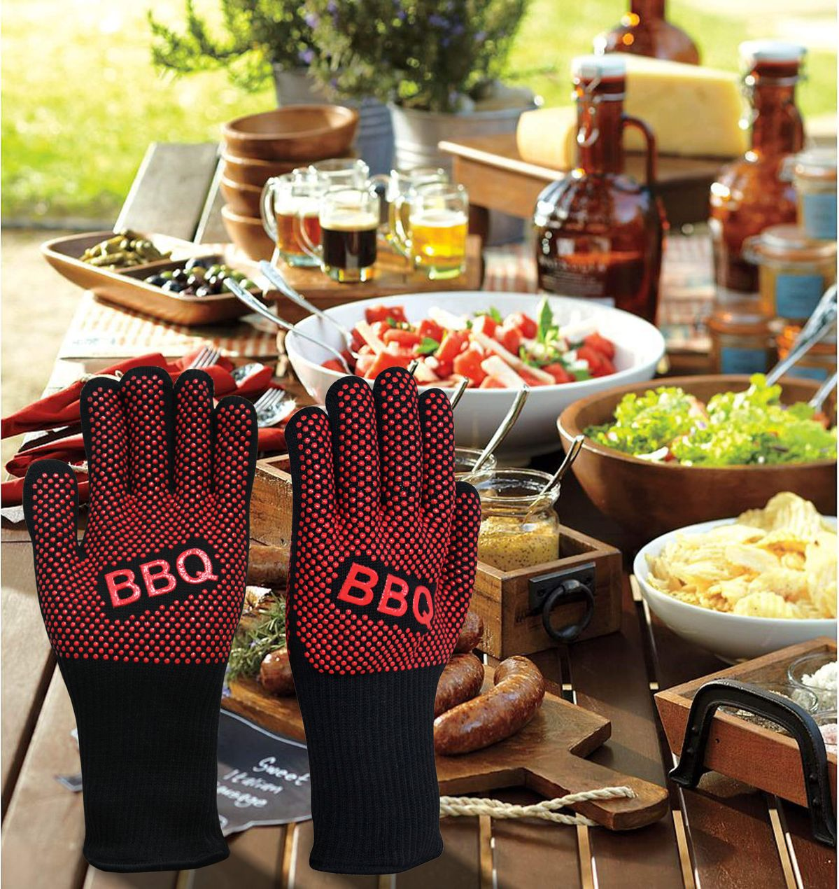 Heat-Resistant Grilling Gloves