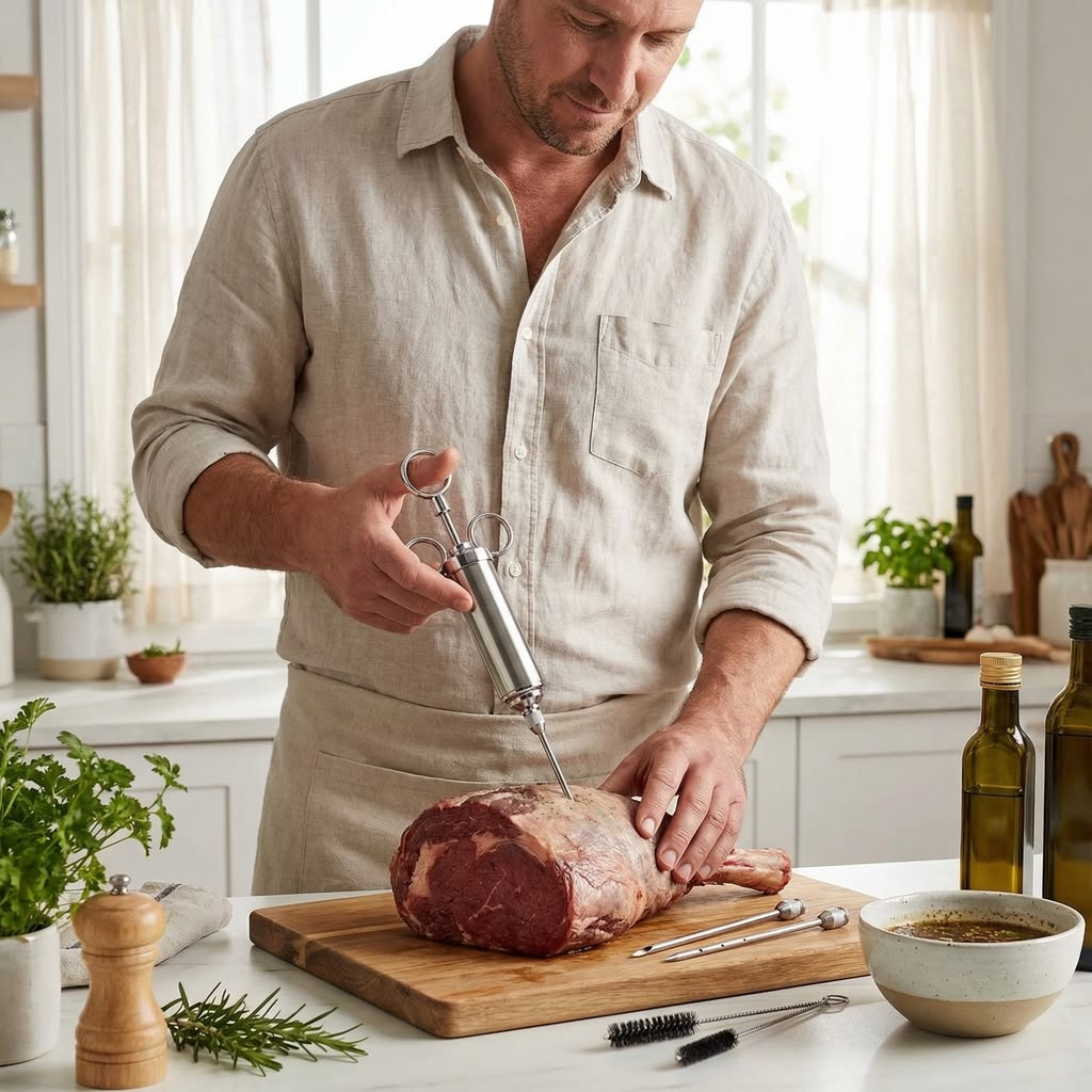 Heavy-Duty Meat Injector