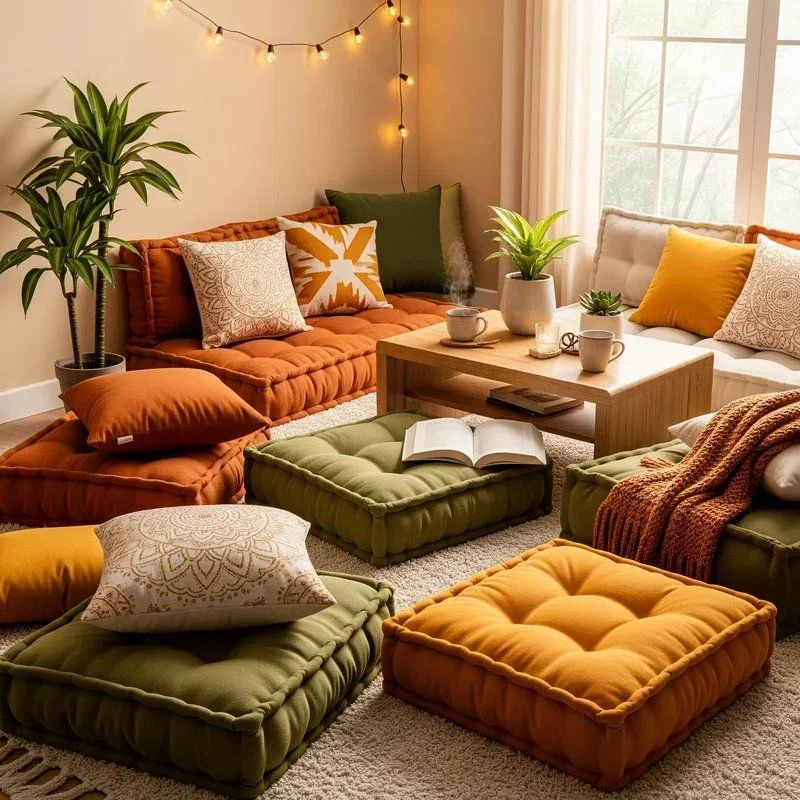 Colorful Floor Cushions
