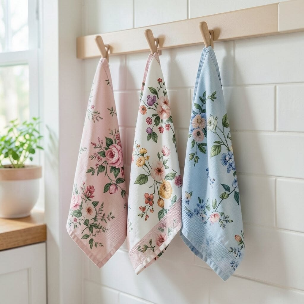 Display Colorful Hand Towels