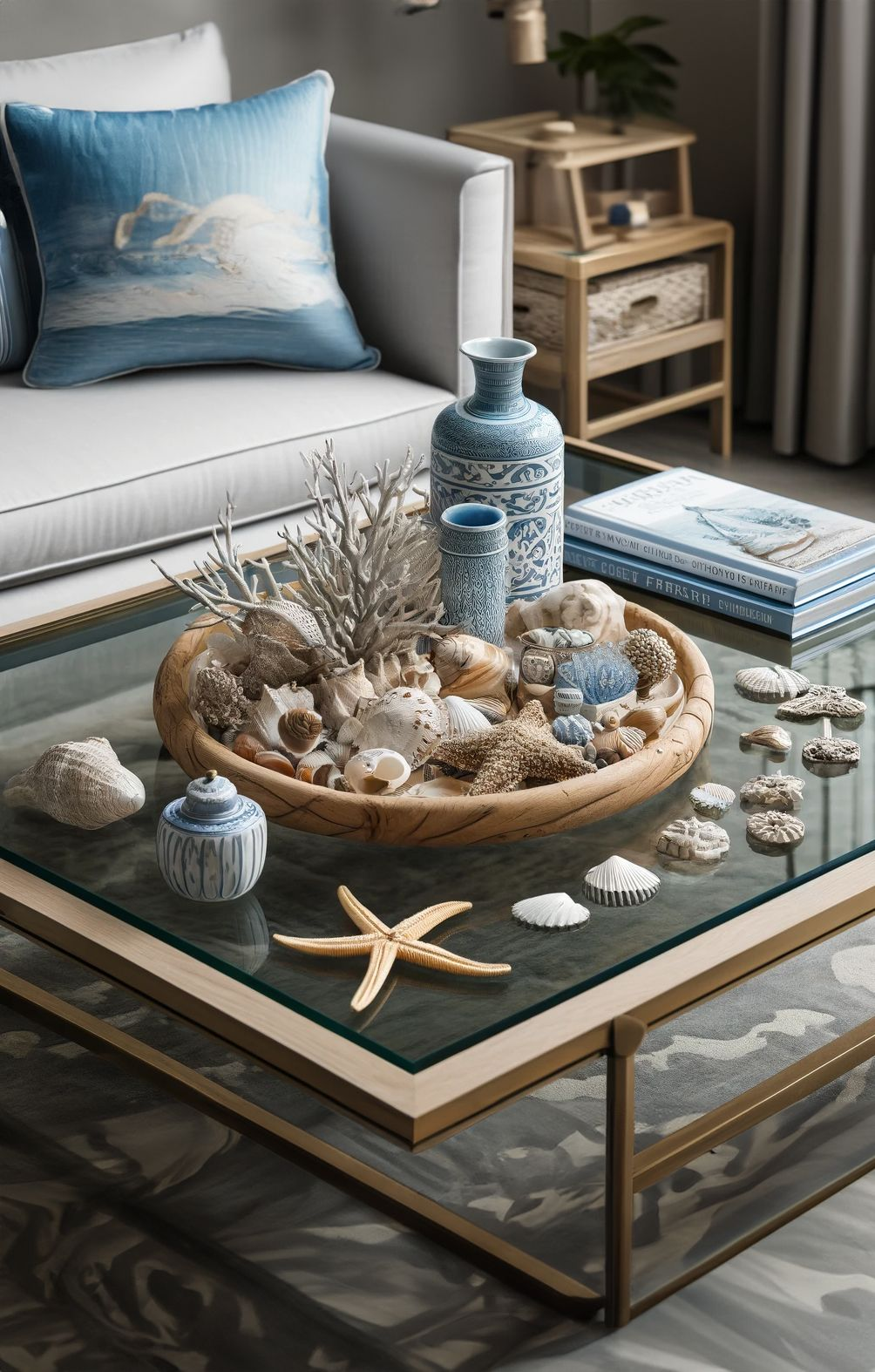 Create a Themed Coastal Coffee Table