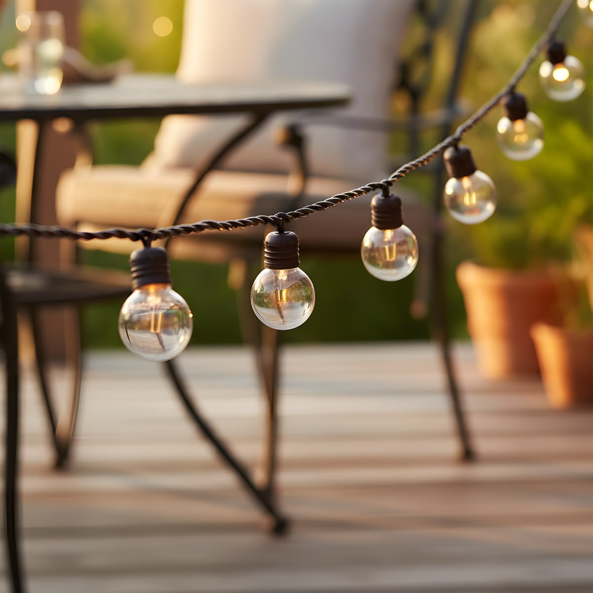 Add Ambient Outdoor String Lights