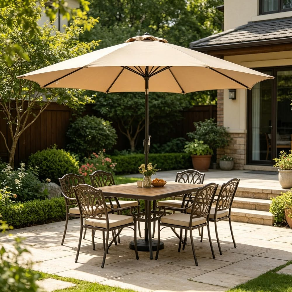 Add a Large Outdoor Umbrella