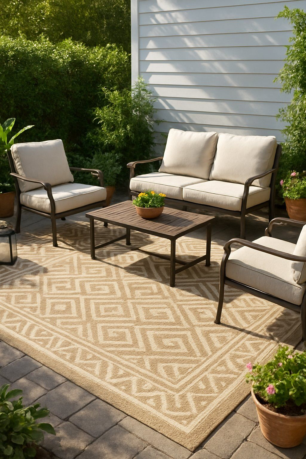 Elevate with an Outdoor Rug