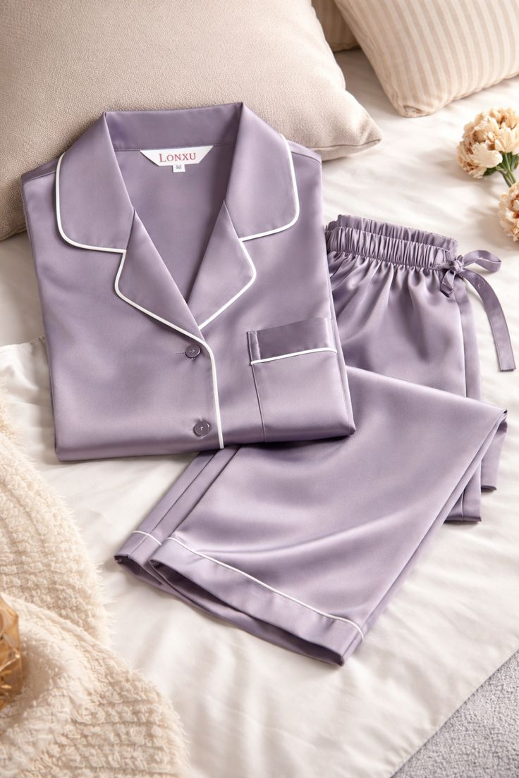 Silk or Satin Pajama Set