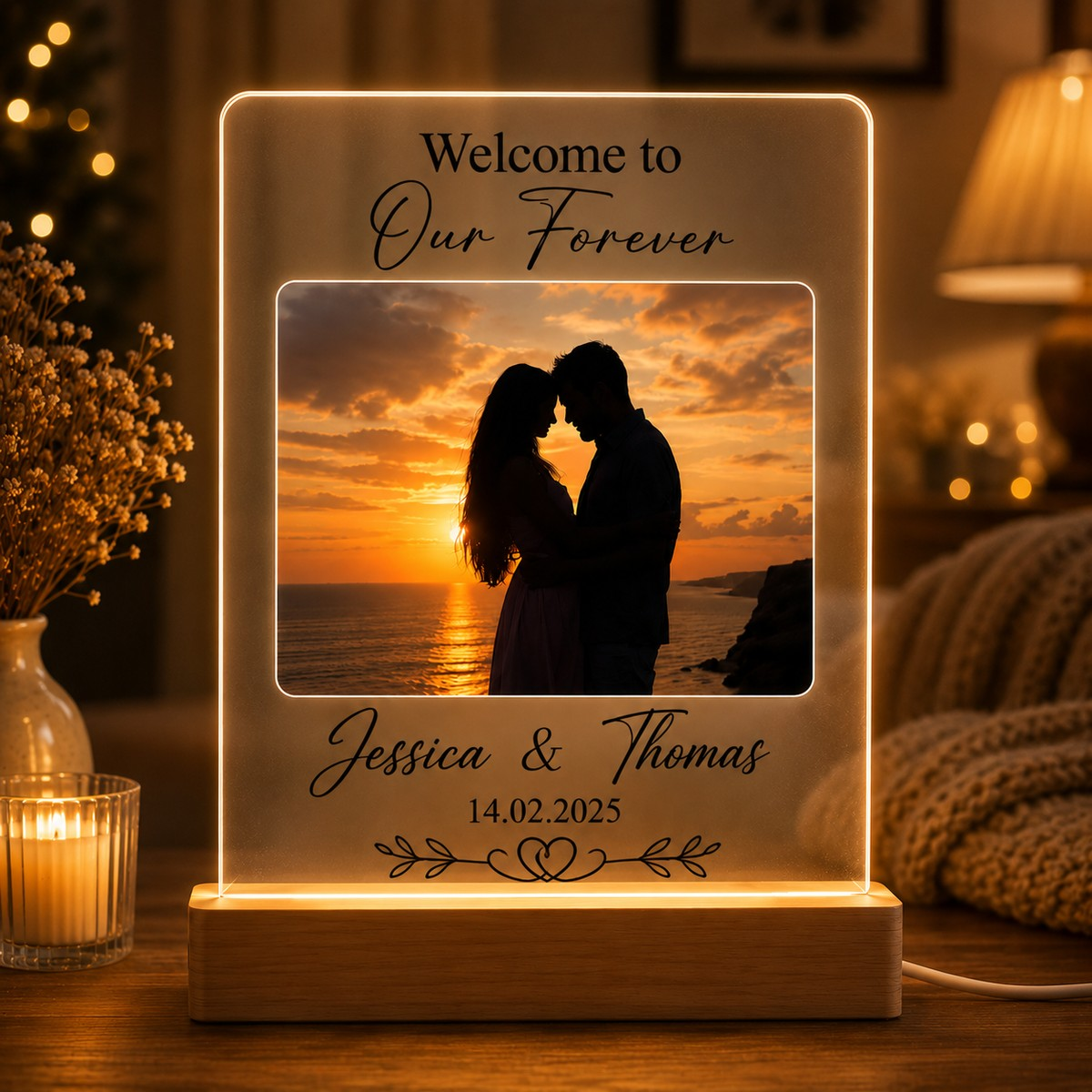 Custom Acrylic Photo Night Light