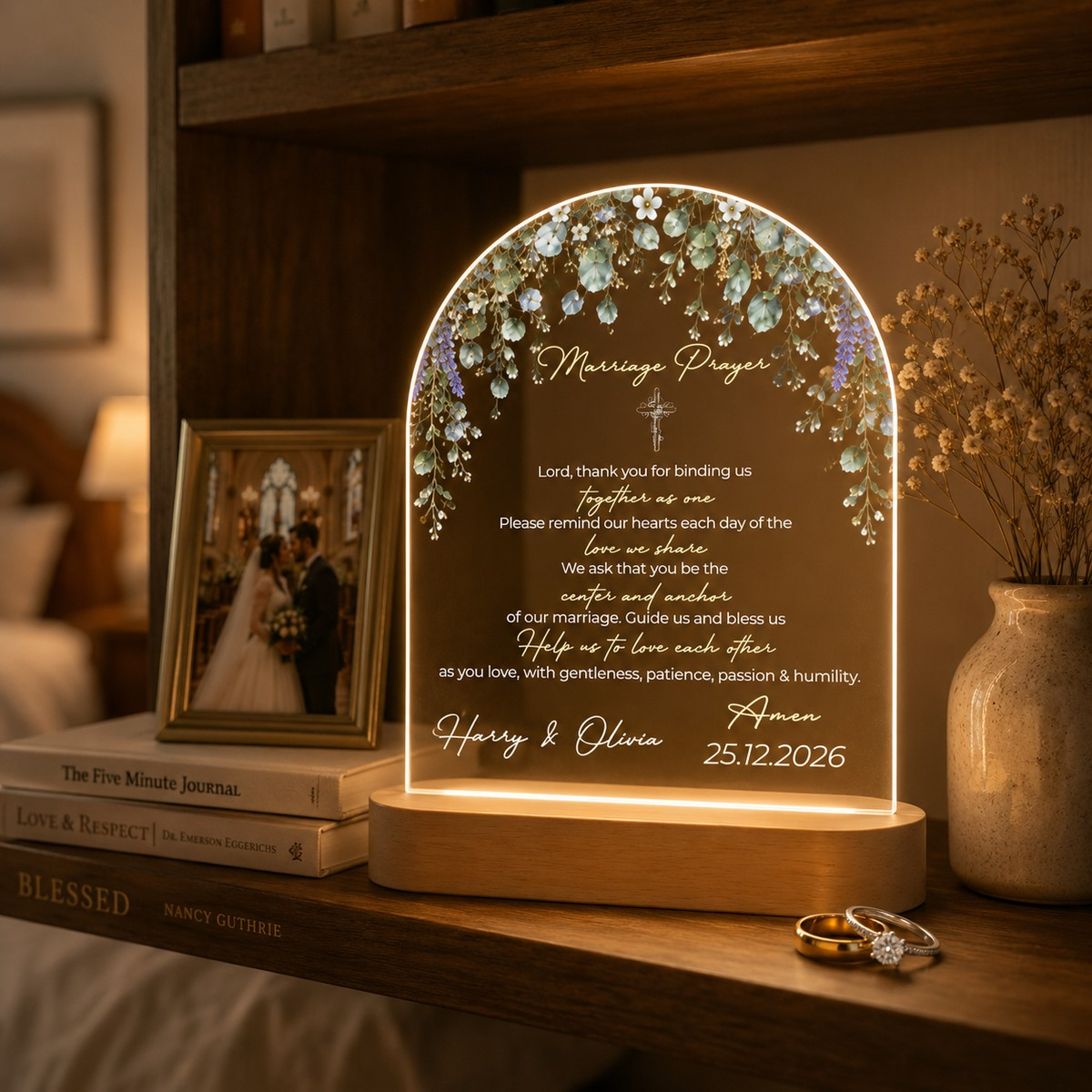 Marriage Prayer Night Light