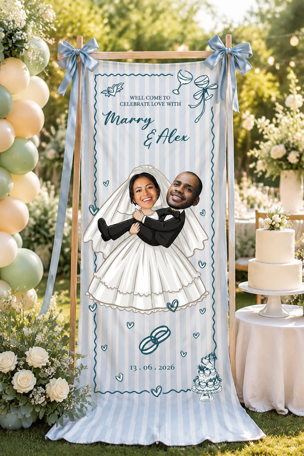 Custom Wedding Banner