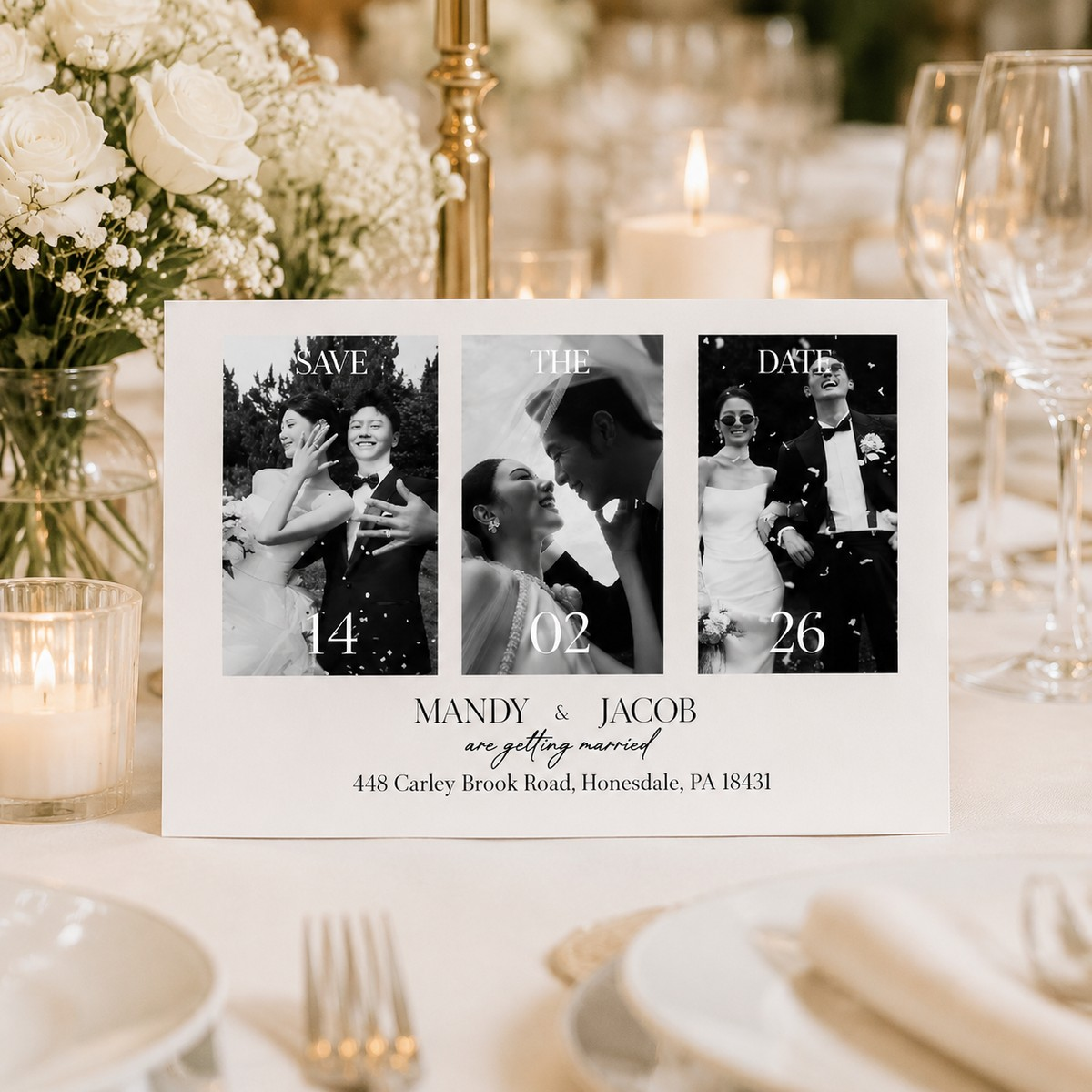 Personalized Photo Anniversary Invitations