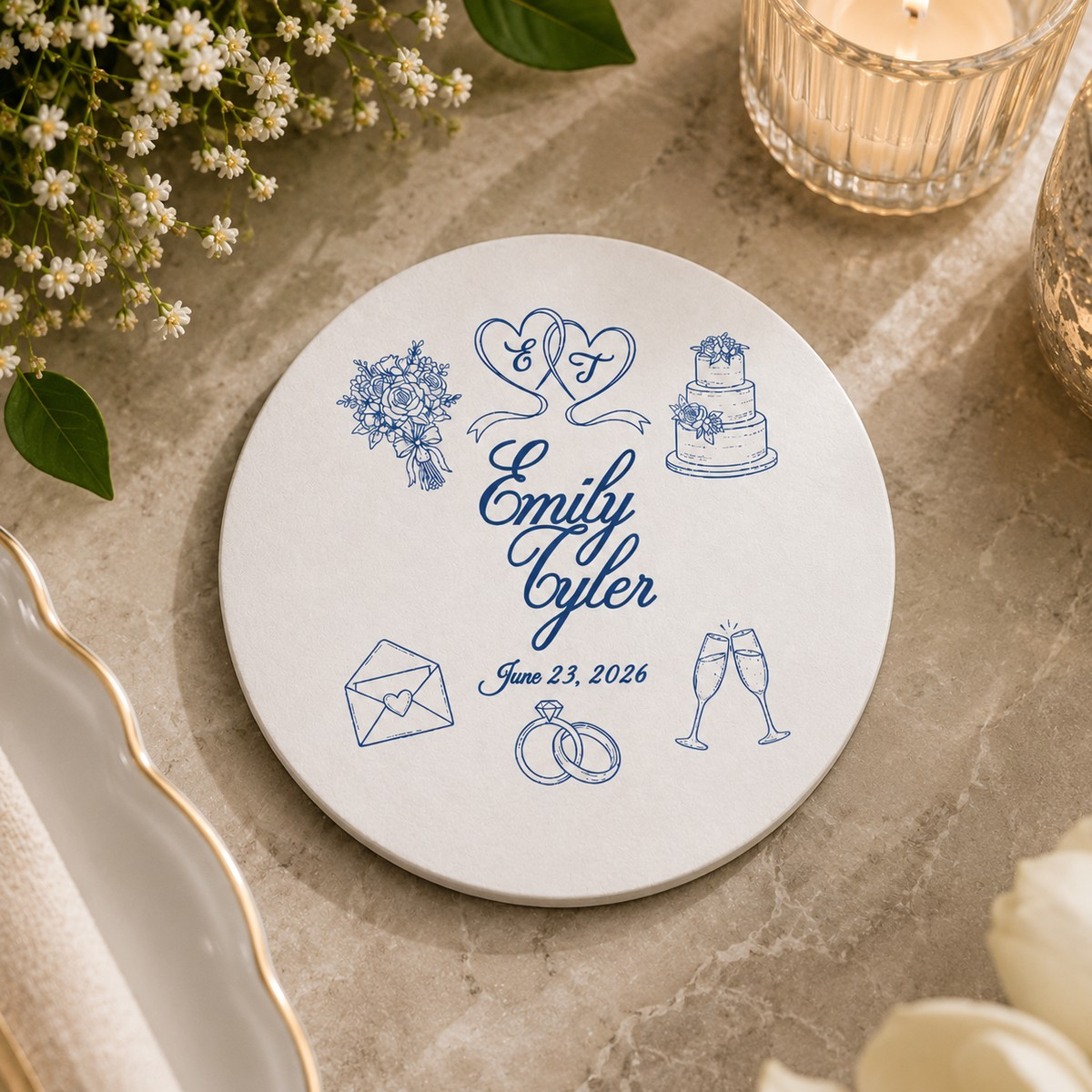Aesthetic Ceramic Coaster Sets