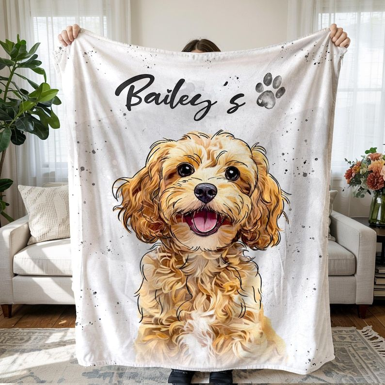 Cozy Pet Photo Blanket