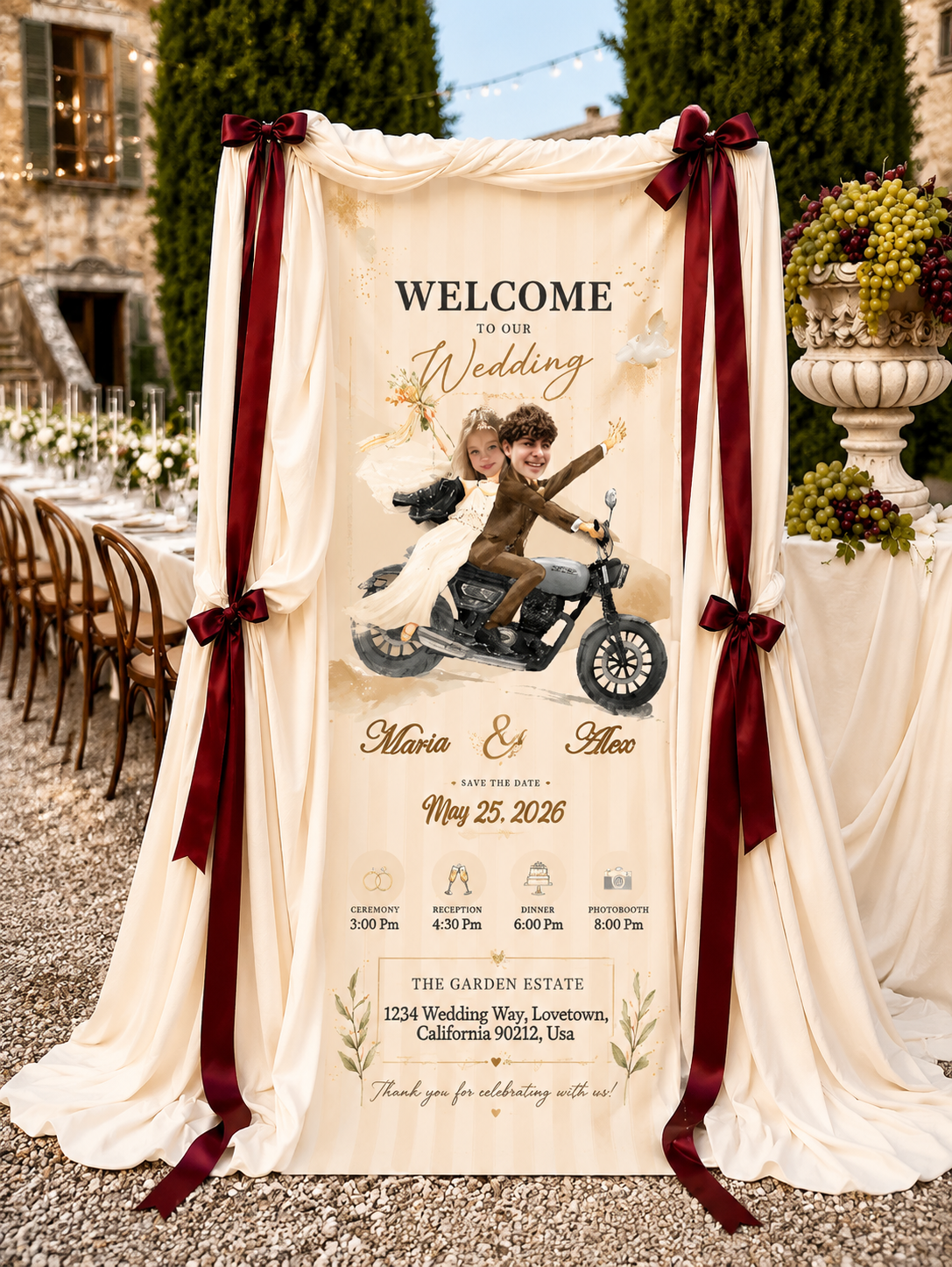 The Statement Sweetheart Table Banner