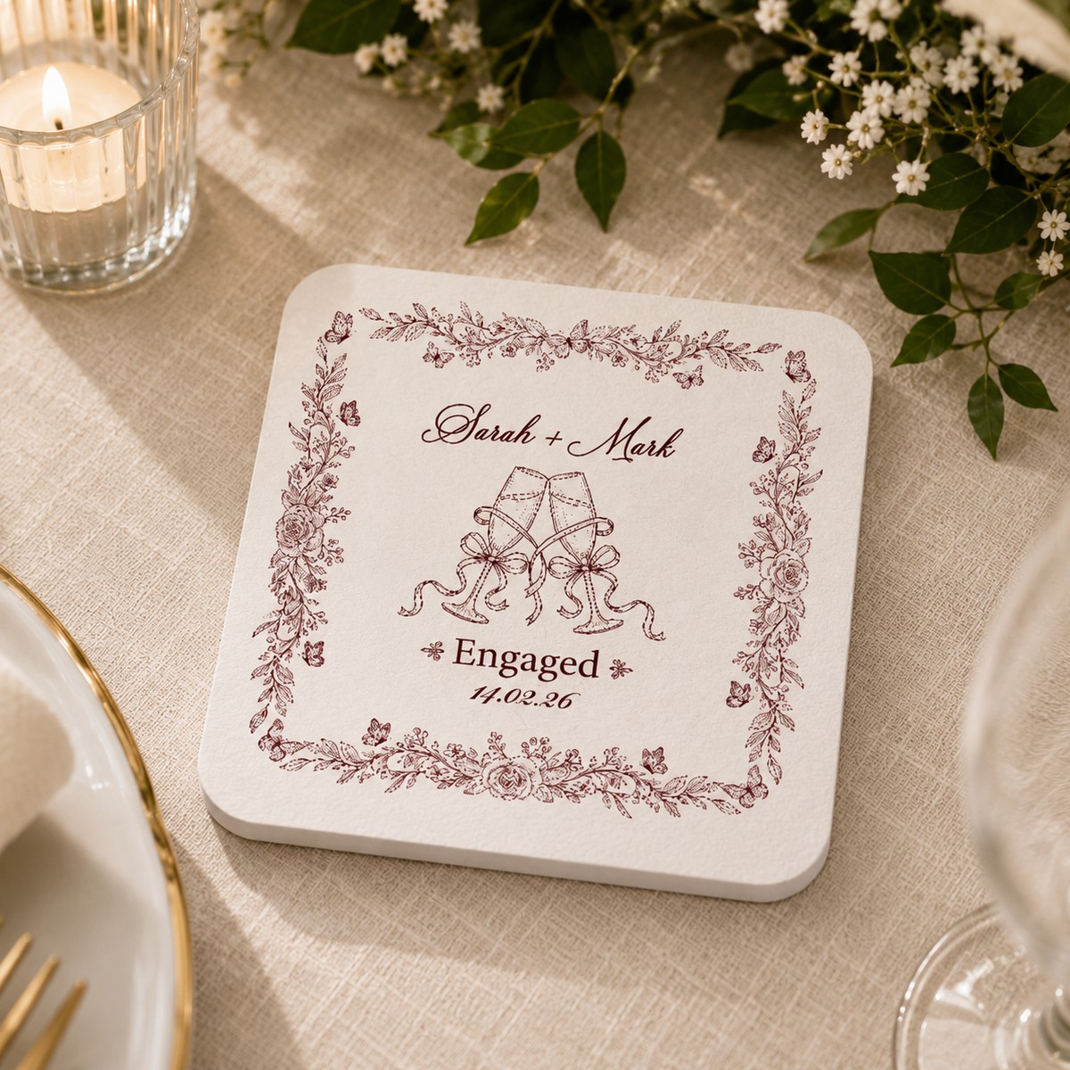 Dual-Purpose Custom Drink Coasters
