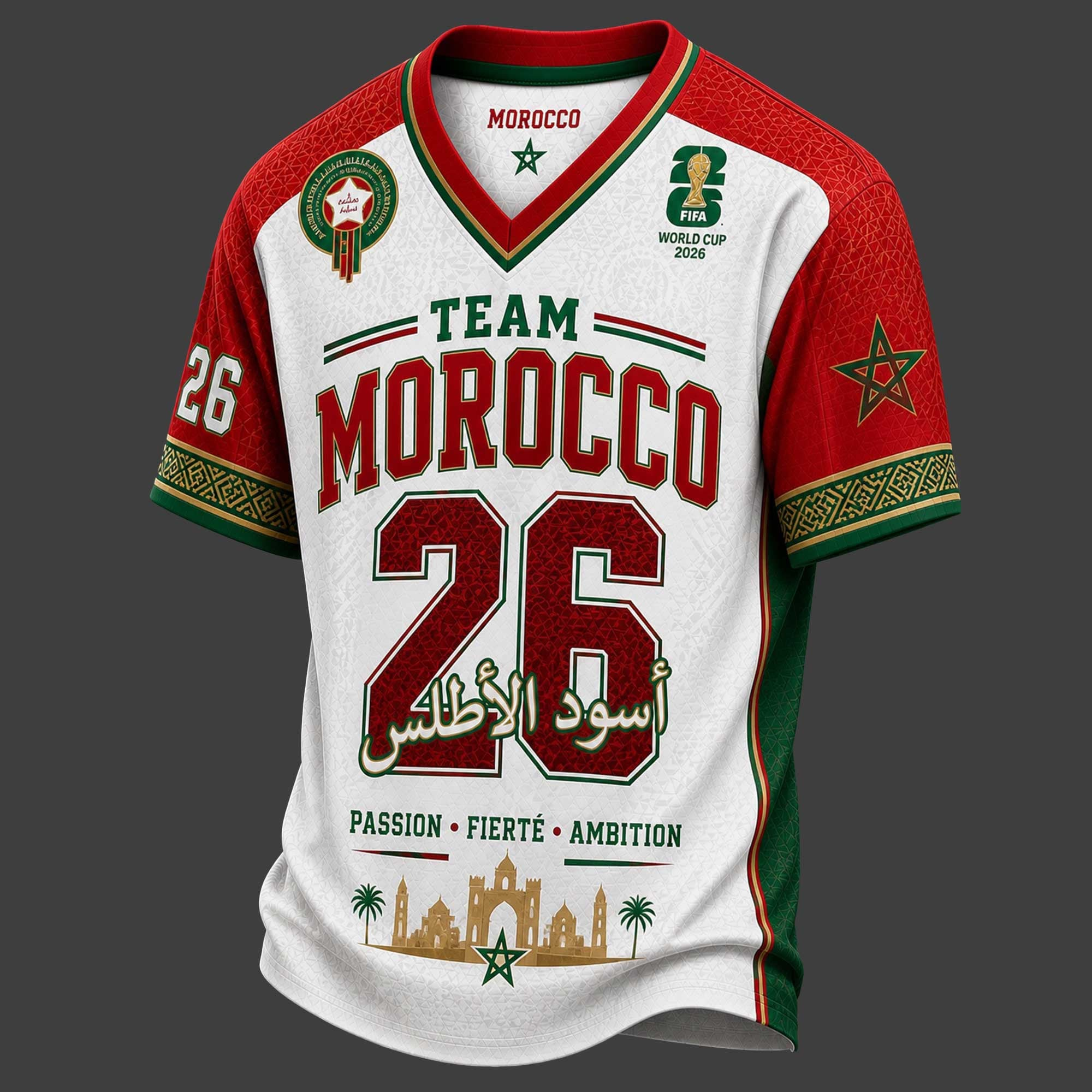 World cup 2026 shirts: Premium V-Neck National Team Jerseys