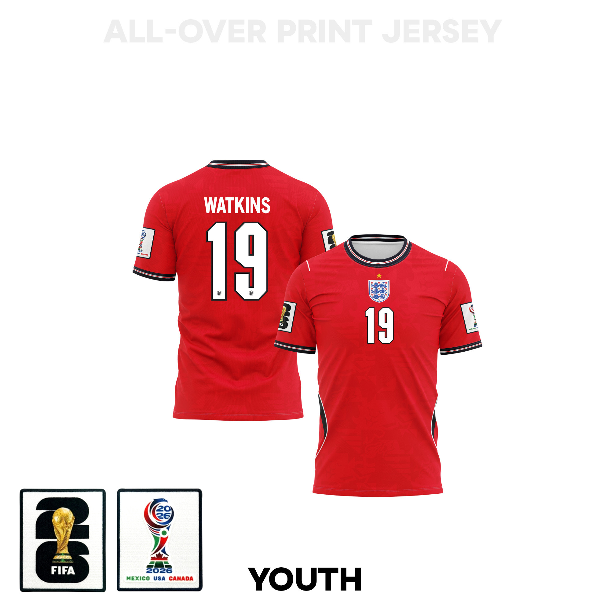 England World Cup Jersey 2026: Personalized & Player Nameplate Editions