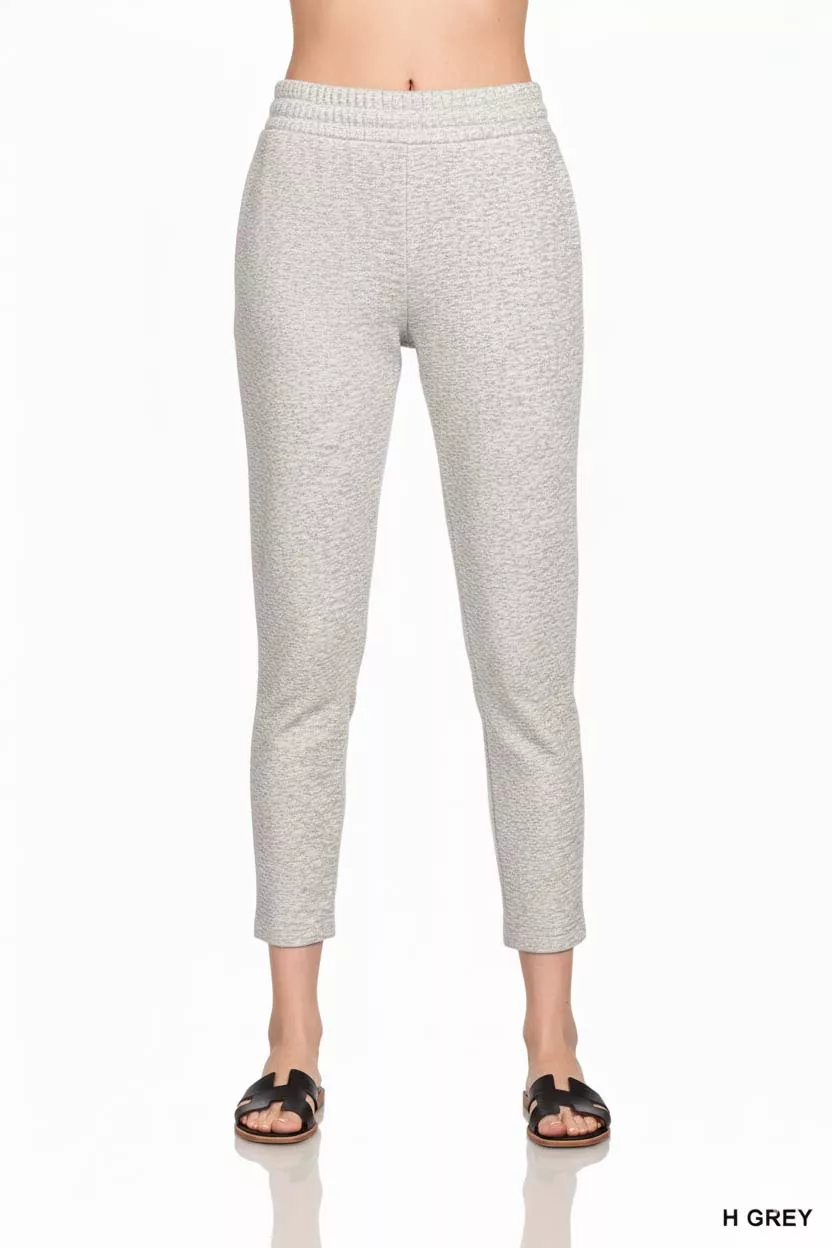 Zenana Scuba Capri Sweatpants with Pocket