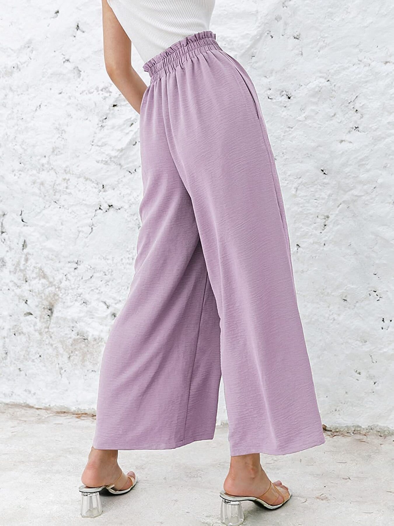 Full Size Wide Leg Pants with Pockets Plus Size