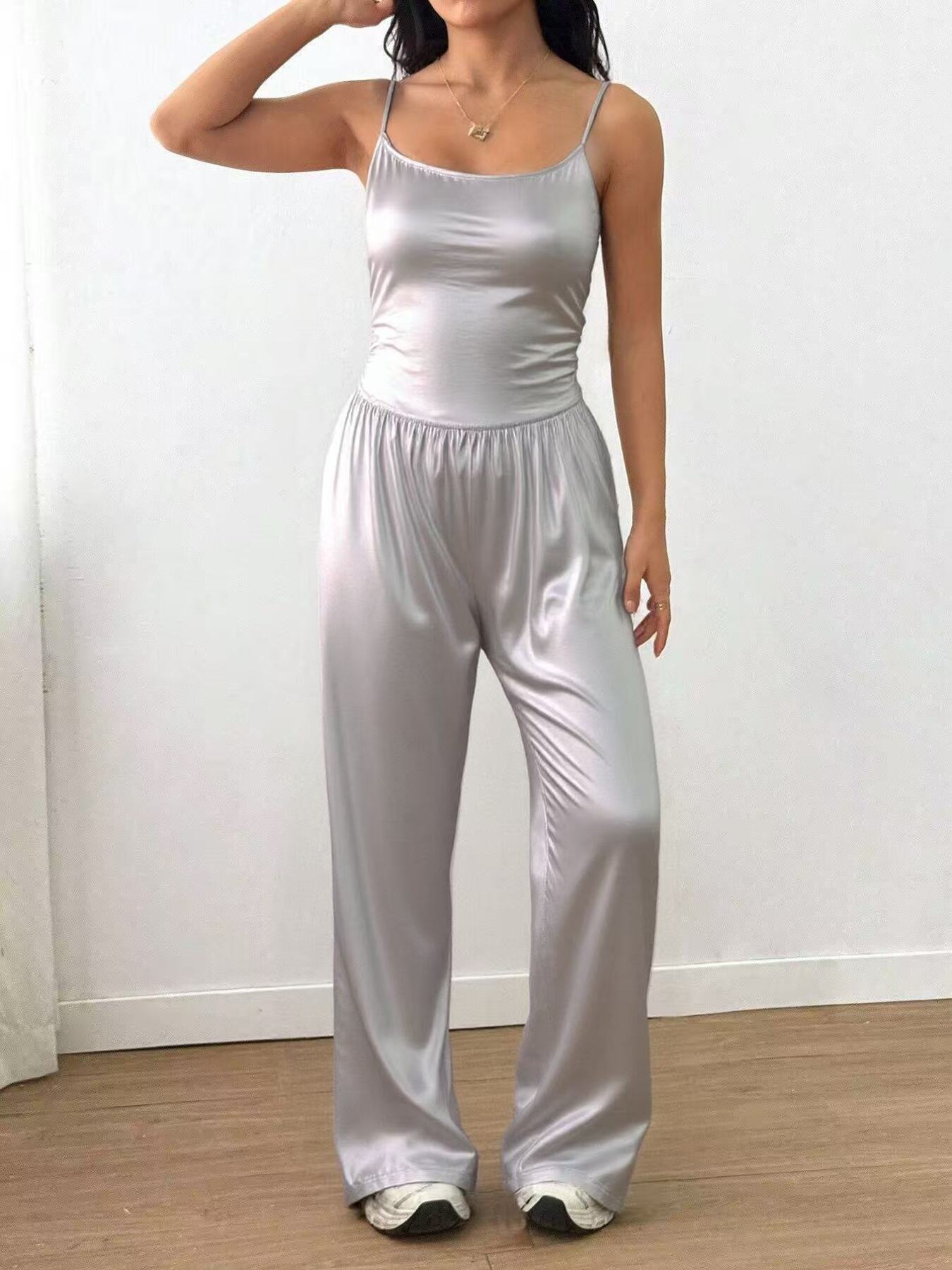 Wide Leg Cami Jumpsuit