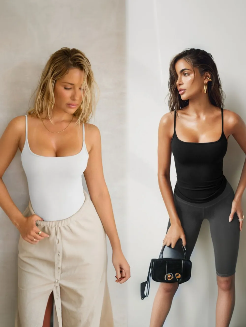 Square Neck 2 Piece Cami