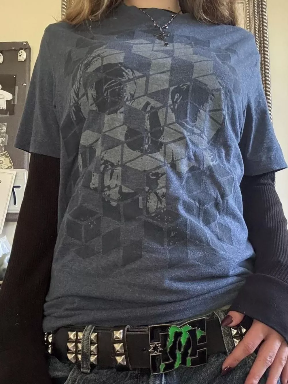 Skull Graphic Round Neck Long Sleeve T-Shirt