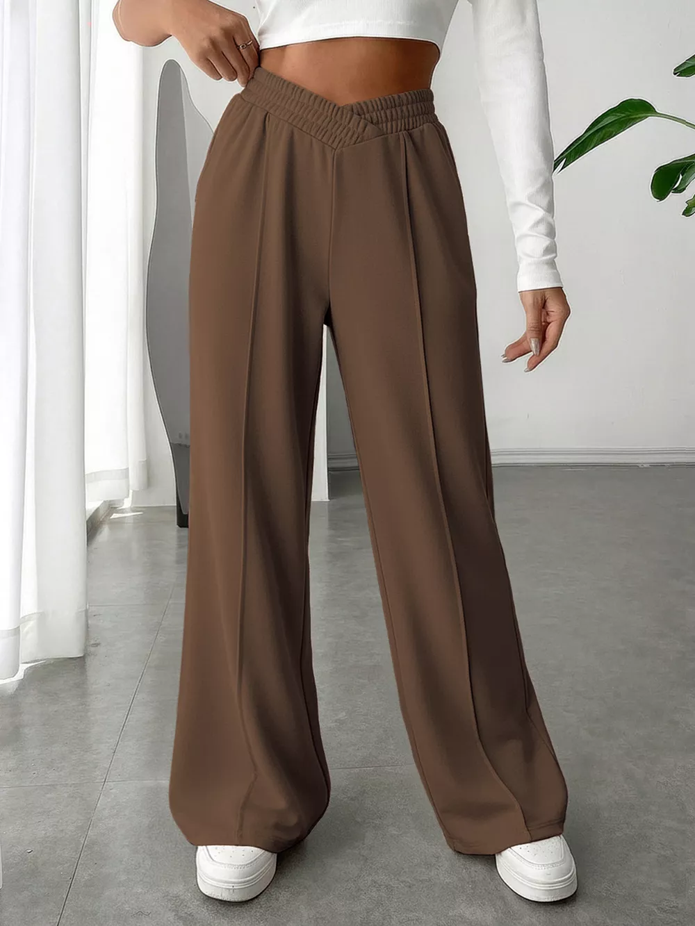 Wide Leg High Waist Pants
