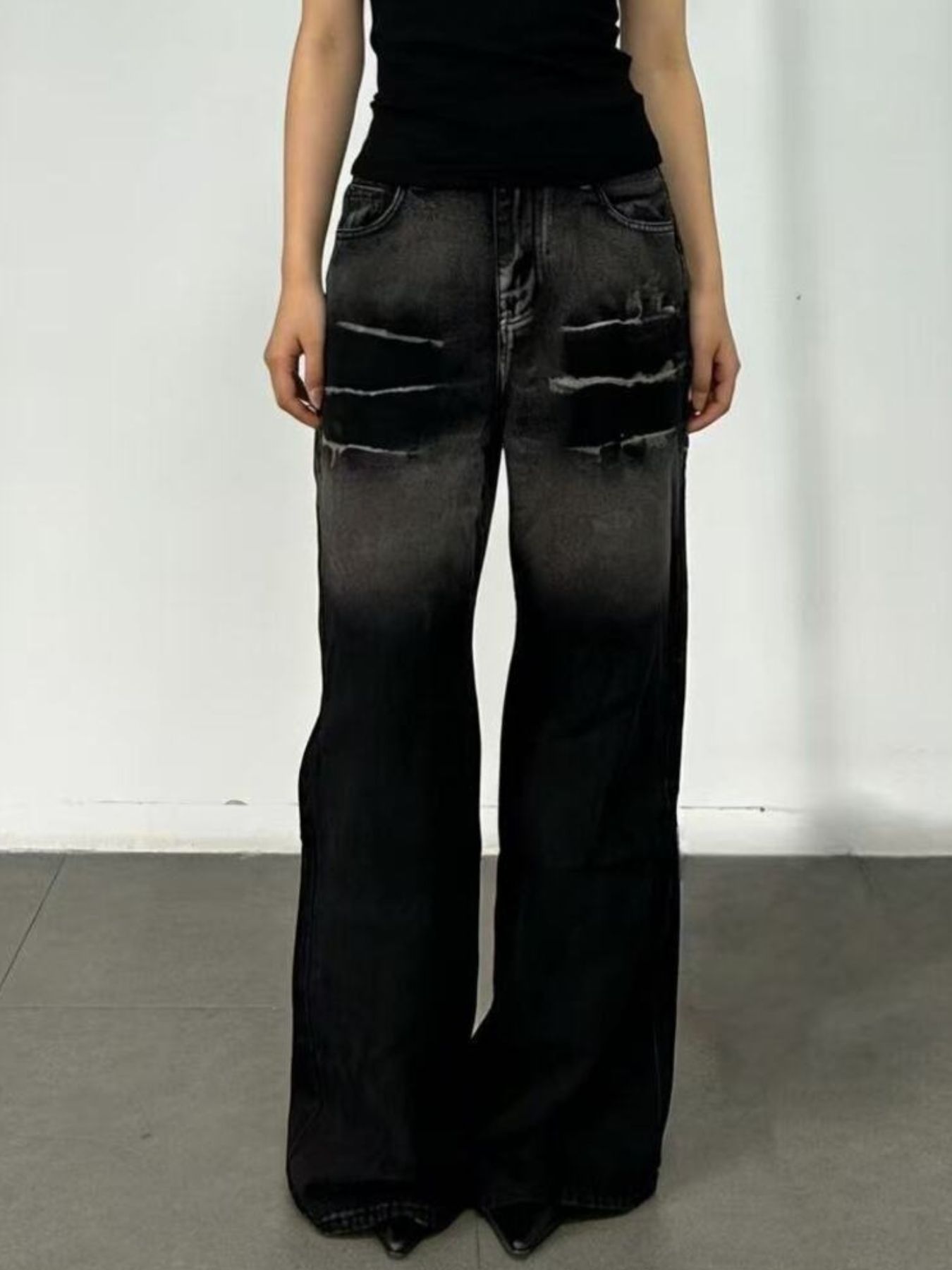 Washed Wide Leg Jeans secondary