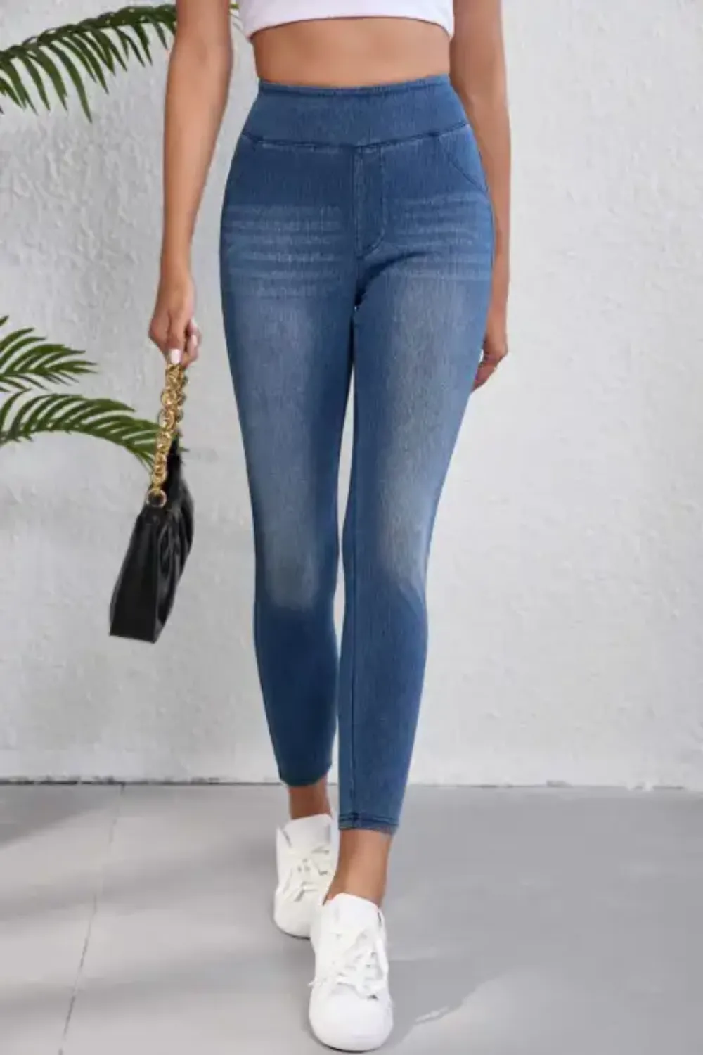 High-Waisted Skinny Jeans