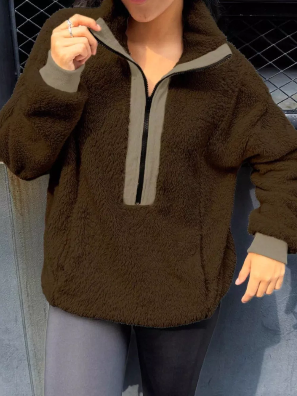 Fleece Half-Zip Sweatshirt