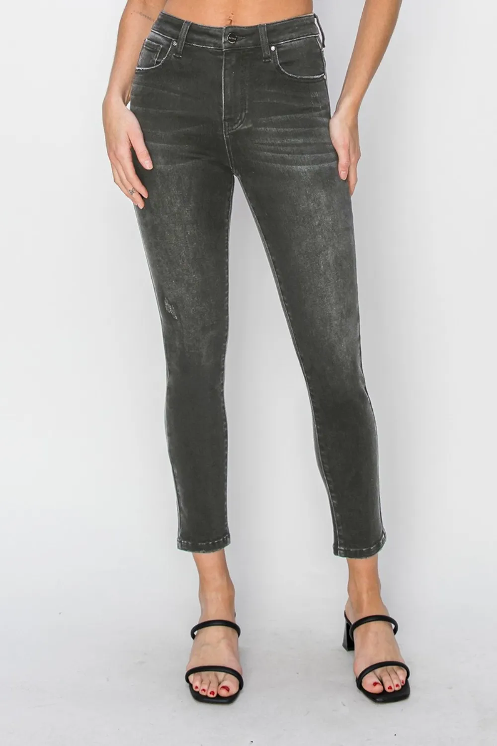 Risen Full Size High Rise Ankle Skinny Jeans