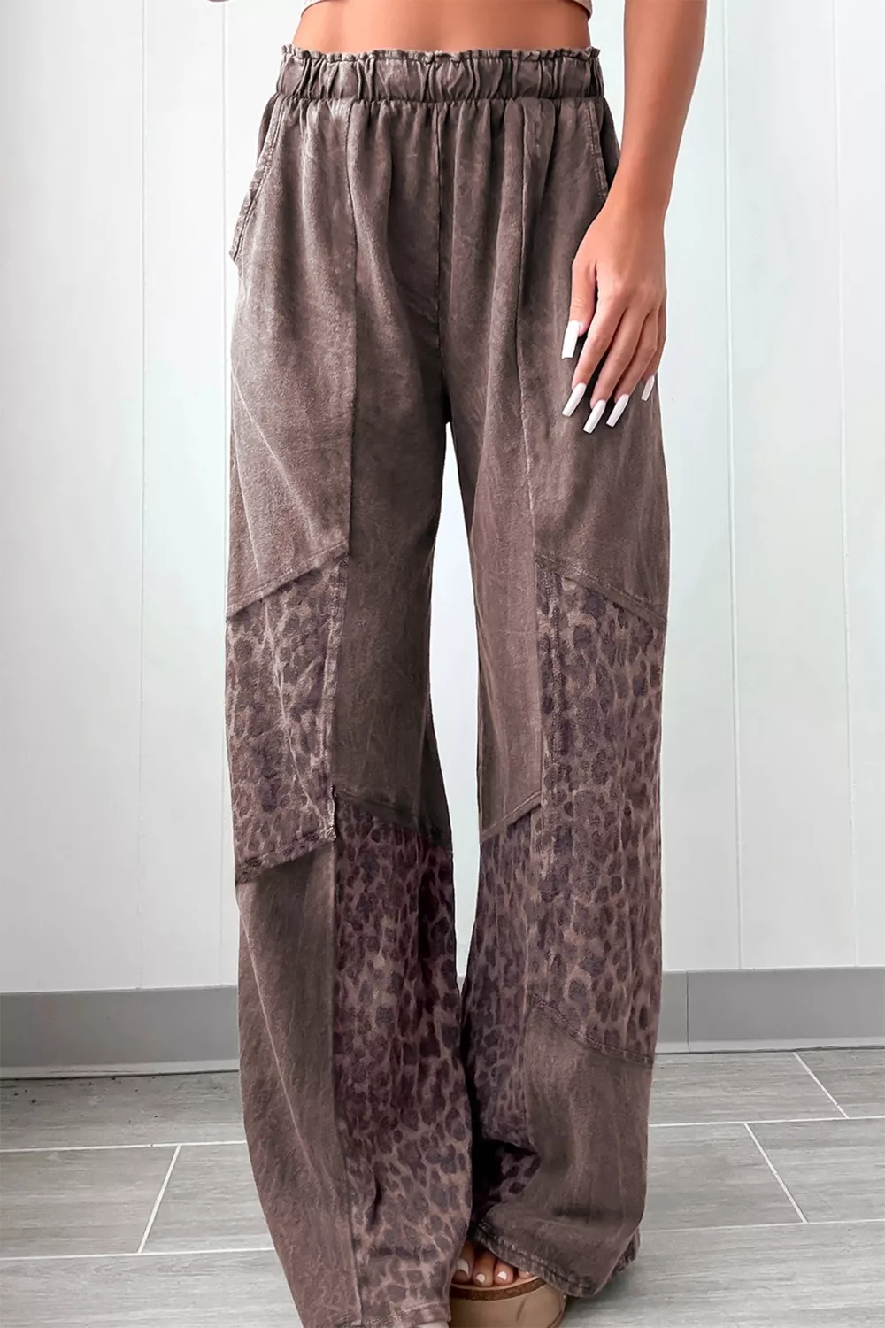 Leopard Wide Leg Pants
