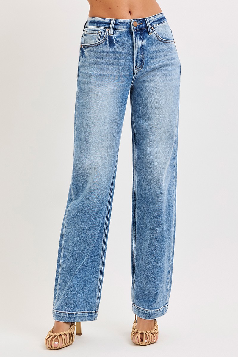 Risen High Rise Wide Baggy Jeans secondary