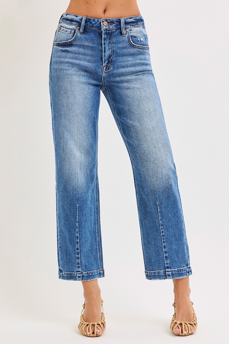 Risen High Rise Crop Boyfriend Tapered Jeans secondary